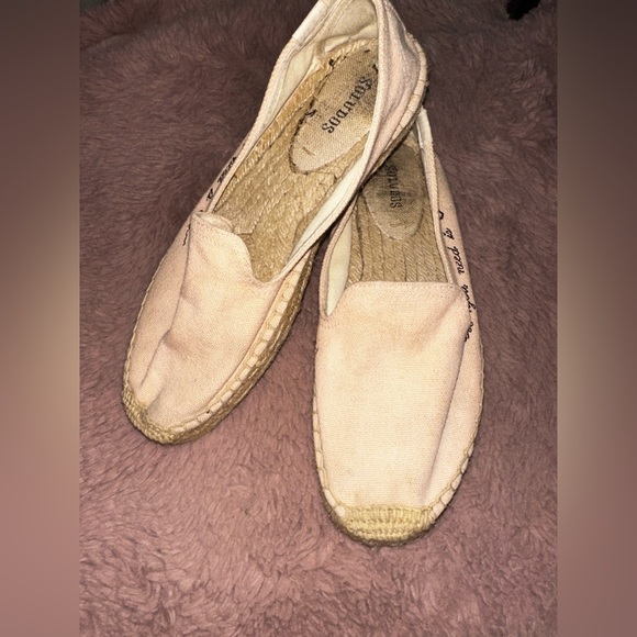Soludos Women's cream Espadrilles flats 7.5 summer vacation beach - Picture 13 of 13